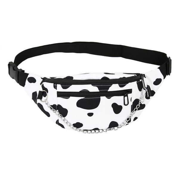 

waist bags cow print nylon crossbody fanny pack for women bolso de pecho hombre heuptas dames bolsa cintura schoudertas heren