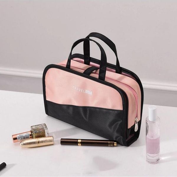 

women travel wash pouch packet waterproof portable zipper cosmetic bag organizer storage case makeup large capacity bags & cases