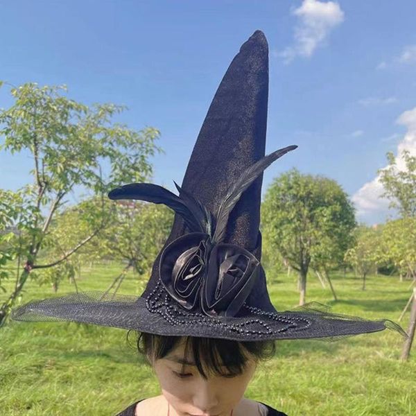 

party hats halloween witch wizard hat costume headgear devil cosplay props decoration accessories for women men