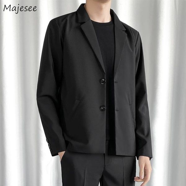 

men's suits & blazers men black long sleeve spring summer casual outwear for male loose handsome fashion simple korean style business c, White;black