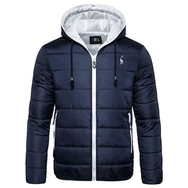 Homens de jaqueta de inverno impermeável Parka casaco quente engrossar zipper camuflagem s jaquetas 211104
