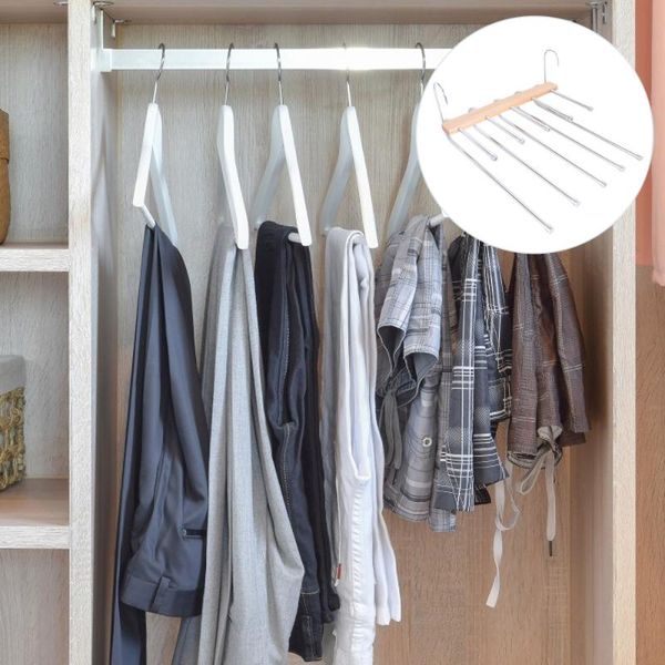 

hangers & racks 1pc multi-layer pants hanging rack non-slip trouser hanger for closet organizer