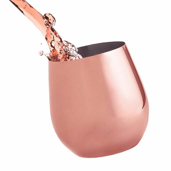 

hip flasks stemless wine glasses stainless steel 18oz shatterproof cups metal drinking tumbler bpa for outdoor use, camping or picnics