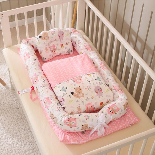 

baby cribs portable nest bed with quilt travel infant toddler cotton crib for born babynest