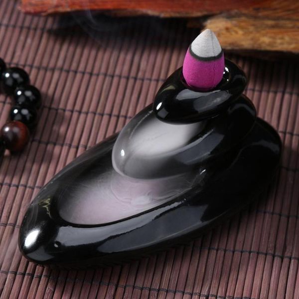 

fragrance lamps monk small buddha censer backflow incense holder burner home office teahouse creative decor stand lotus