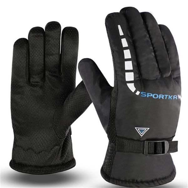 

winter skidding glove double thick with fur outdoor using for motorcycle