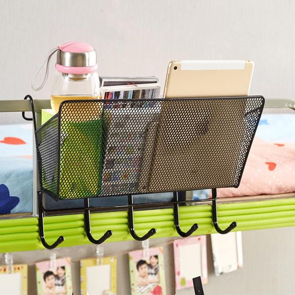 

storage baskets creative college student dormitory artifact bed hanging basket rack bedroom shelf on the bedside