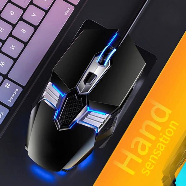 

mice g12 wired luminous mouse 6-button usb interface 3200dpi macro programming mechanical for games
