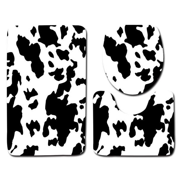 

bath mats bathroom toilet 3-piece animal pattern floor mat rugs set