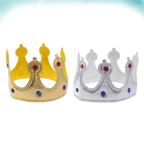 

glitter birthday crown party hats tiara for kids adults decoration (golden, silver)