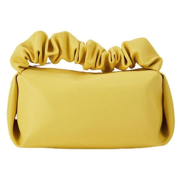 

storage bags practical cosmetic bag large capacity wear-resistant zipper design simple solid color toting cloud for date pouch