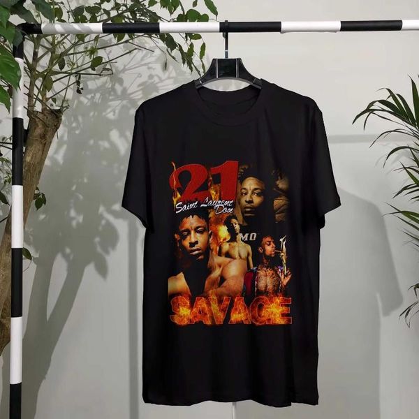 

men's t-shirts 21 savage t-shirt inspired rap tee us size, White;black