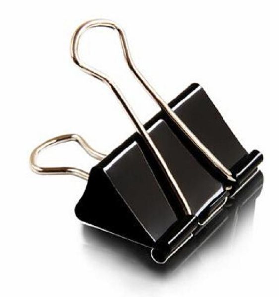 2021 Schwarz Metall Binder Clips 15/19/25/32/41/51mm Notizen Brief Büroklammer bürobedarf Bindung Sicherungsklammer Papelaria