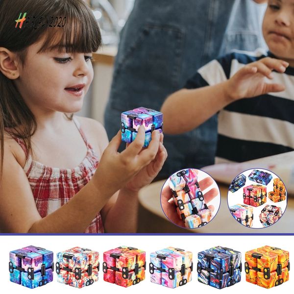 

dhl infinity fidget cube for kids and adults, stress and anxiety relief cool hand mini kill time toys infinite cube for add, adhd us stock h