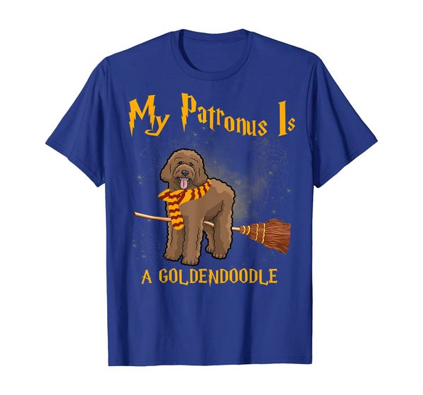 

my patronus is goldendoodle - goldendoodle dog gift t-shirt, White;black
