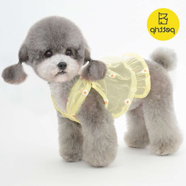 

petrip pet clothes in spring and summer dog bottom strap vest cat kitten