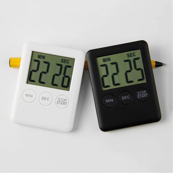 Timer Ultradünne elektronische Timer Tragbare Schüler Lernen Countdown Farbe Küche Backen Magnet Adsorption ABS LED Digital