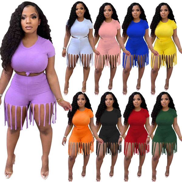 

designer womens tracksuits independent lovely solid color sports tassel pants two piece set leggings plus size s-5xl, Gray
