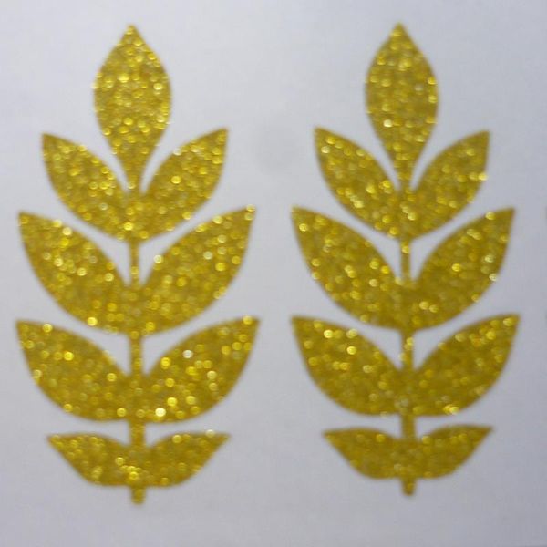 

frankenstein gold glitter sparkle sticker label envelope seals gift wrap