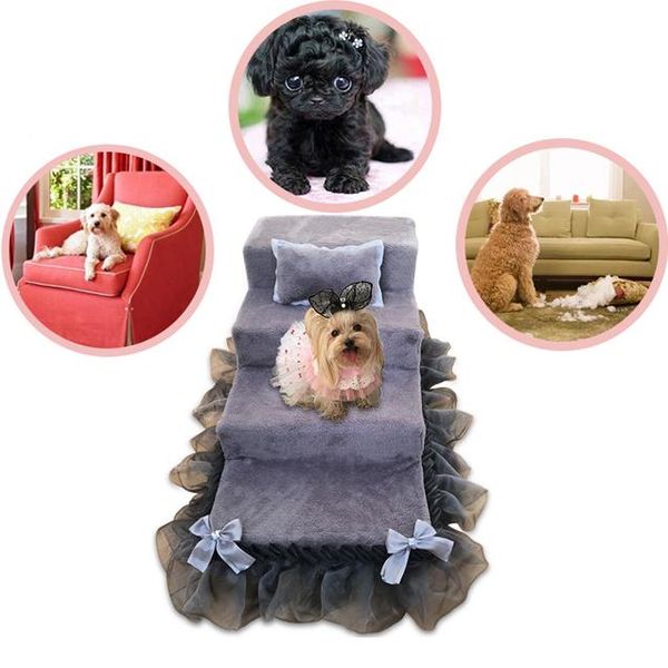 

kennels & pens remove and clean pet staircase as a whole 38d sponge is not easy to deform coral velvet dog with waterproof layer