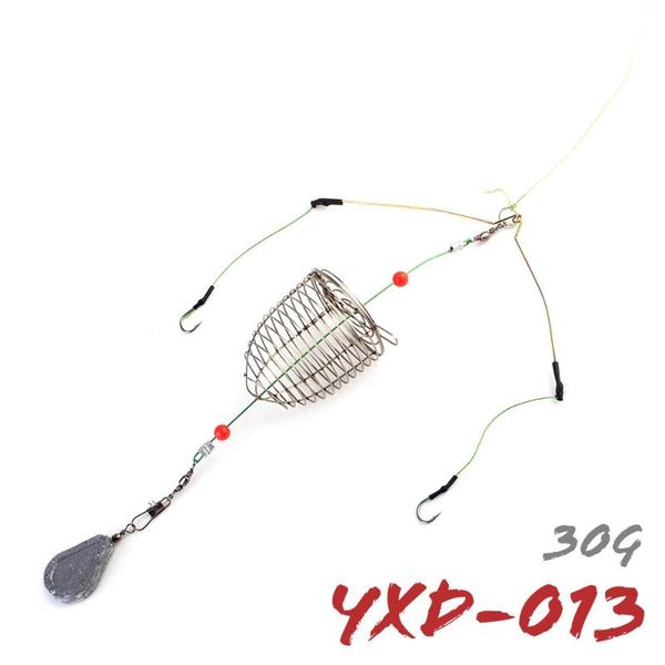 

30g fishing group high carbon steel barbed hook hooks lake lead carp feeder sharp bait cage connector