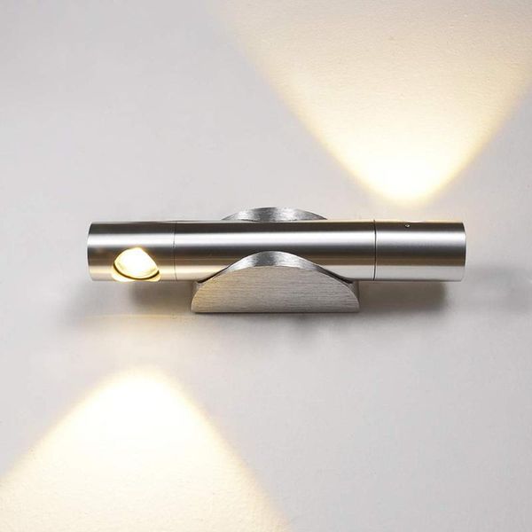 

wall lamp 6w aluminim led indoor lamps 360 degree rotate sconce light stair fixture hallway lights cy14