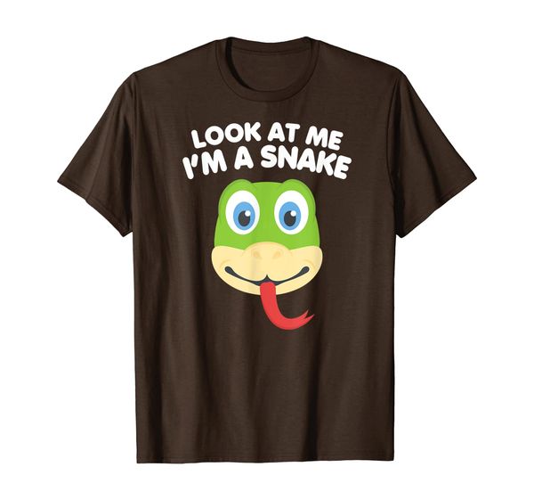 

look at me i'm a snake t-shirt, White;black
