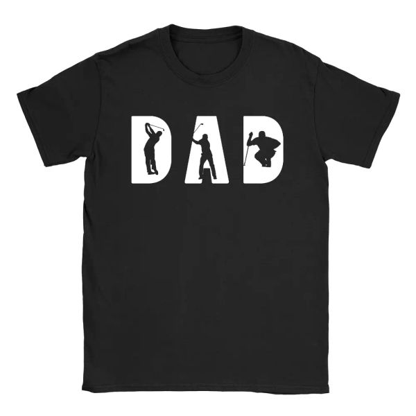 

golf dad mens t-shirt golfer gift for dad present, White;black