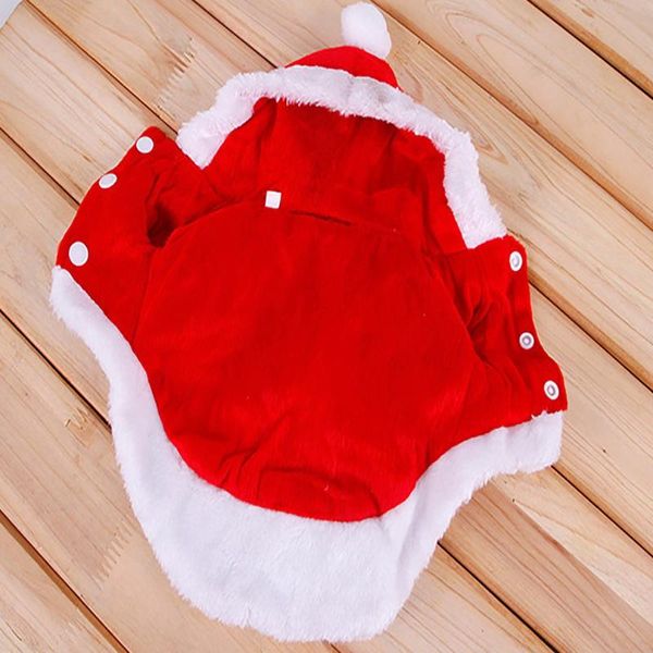 

dog costumes christmas angel wing coat santa suit fancy pet gift - red apparel