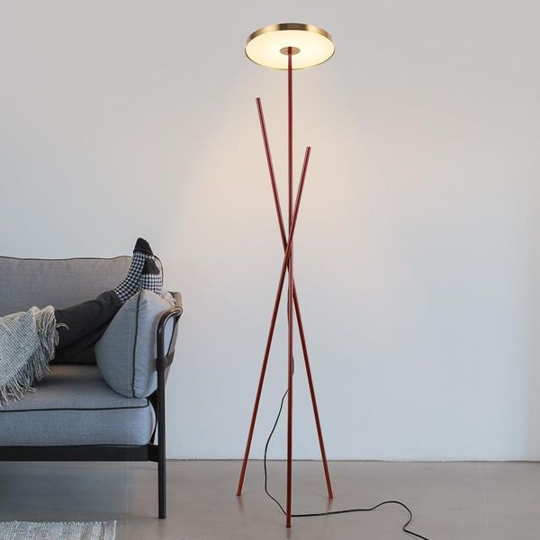 

nordic led floor lamp postmodern iron tripod lamps for living room bedroom study decor home creative reading standing