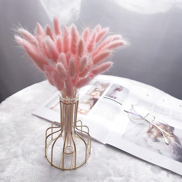 

decorative flowers & wreaths pink pampas reed dried tail grass gypsophila bouquet wedding decoration diy art flower arrangement shoot