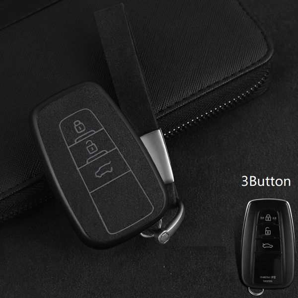 

new plastic+leather car key case cover shell for toyota chr c-hr prado prius camry corolla rav4 2017 2018 2019 accessories