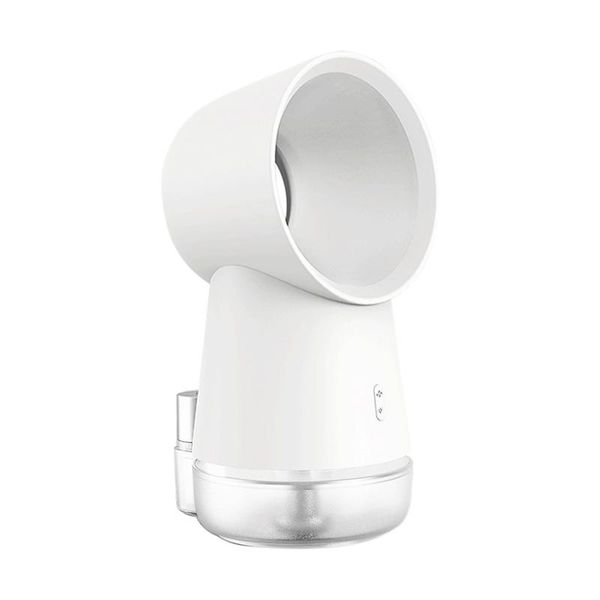 

protable deskleafless colling fan 3 in 1 mini cooling bladeless mist humidifier with led light electric fans
