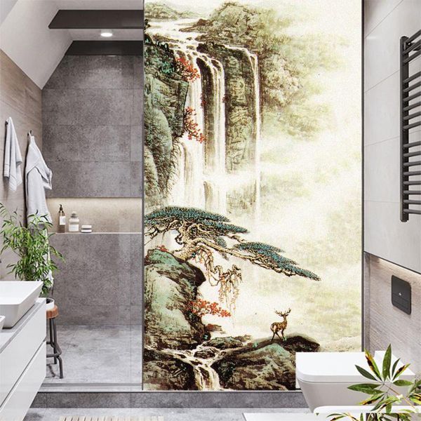 

window stickers film privacy lanscape glass sticker uv blocking heat control coverings tint for homedecor