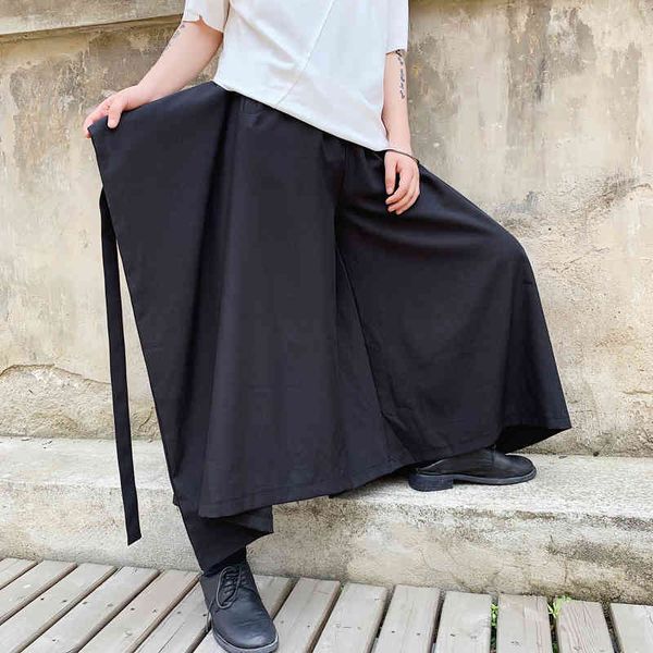 

pant summer darkness, yamamoto style, alternative ribbon design, male wide pants, hairdresser, youthful shorts hggt, Black