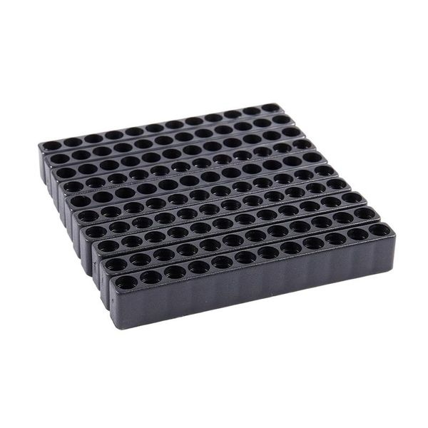 

10pcs 12-hole screwdriver bit holder box block black for six angle 6.35mm handle hand tools