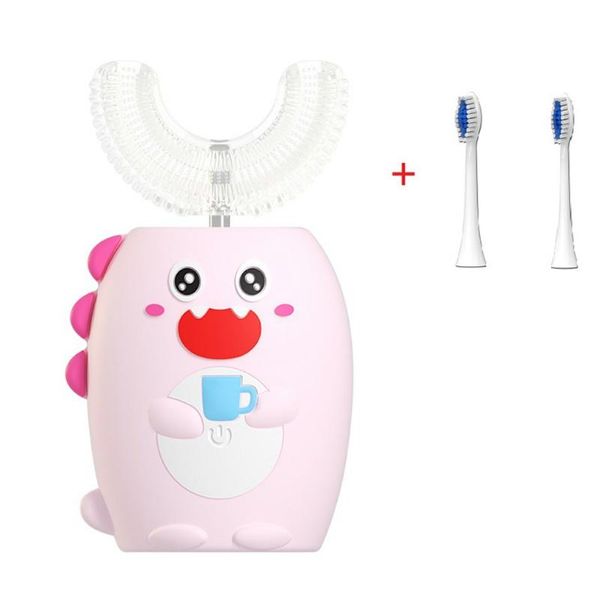 

smart electric toothbrush silicon u-shaped kids sonic cartoon pattern automatic