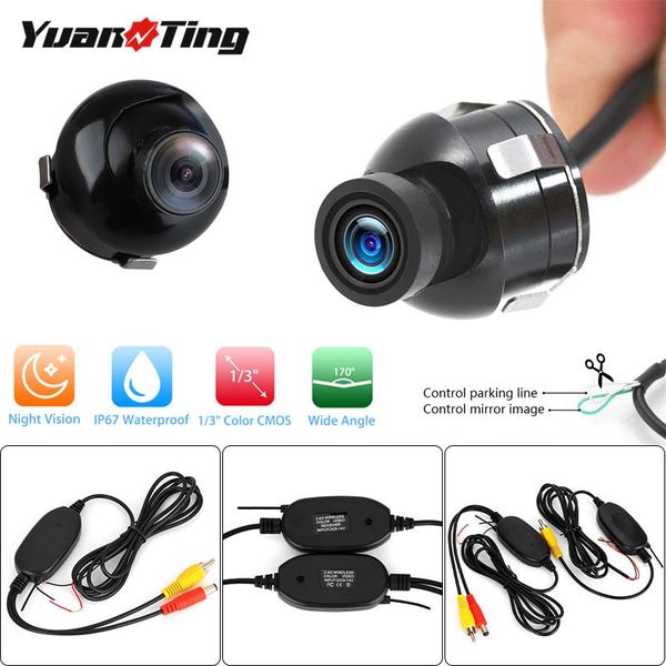 

car rear view cameras& parking sensors yuanting wireless backup mini hd rotatable auto multifunction front/side/rear camera unive