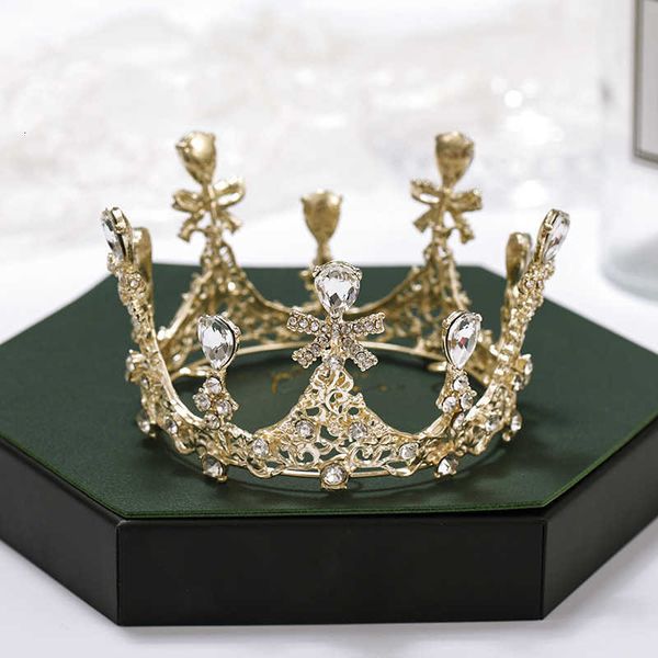 

children's diamond flower golden crown girls' performance pography props headdrs, Golden;silver