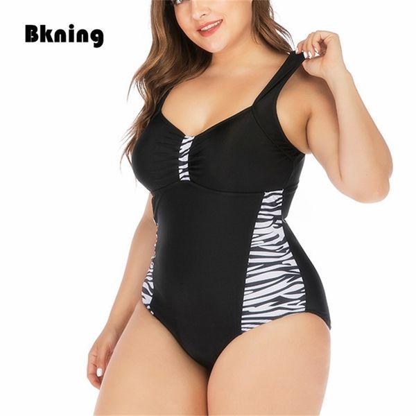 

5xl 4xl 3xl xxl plus size swimsuit woman large backless fat monokini women big retro women's swimsuits 210728, White;black