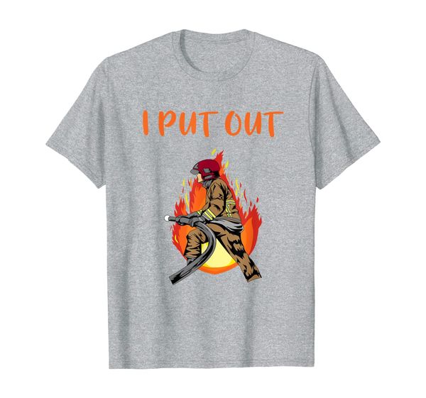 

firefighter drinking gag gift volunteer fireman t-shirt t-shirt, White;black