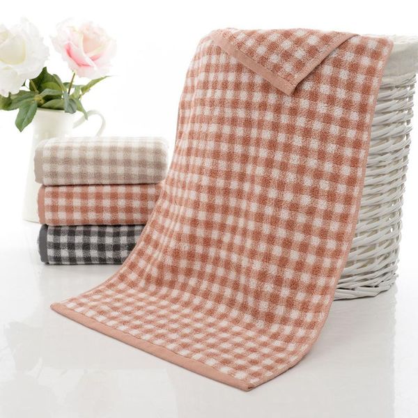 

towel beach towels bathroom plaid cotton household thickened absorbent beauty facial wash