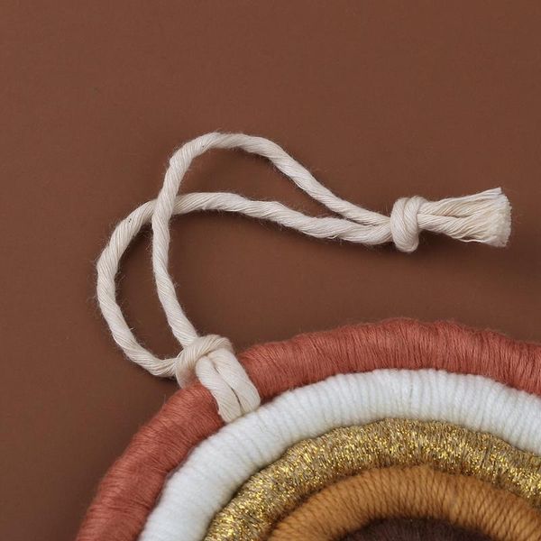 

decorative objects & figurines nordic hand-woven macrame rainbow tapestry kids room nursery wall hanging decoration party ornaments