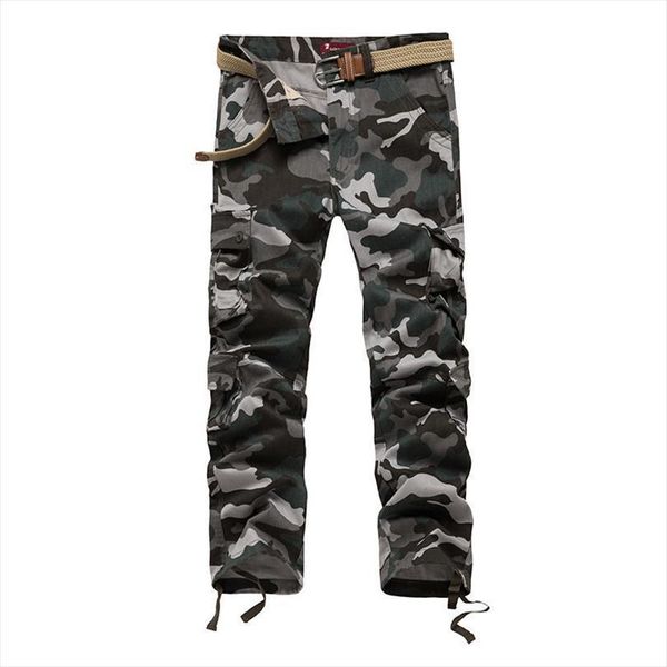 

straight camouflage cargo military casual women pant loose army brand washed trousers pantalones hombre 100% cotton, Black