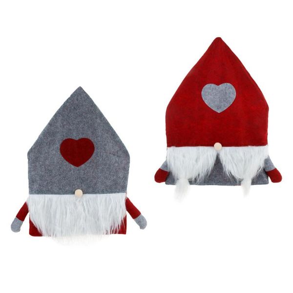 

chair covers 2pcs xmas cover ornament nordic forester with hand (2 styles)