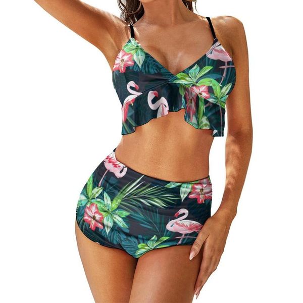 

one-piece suits tree bikini swimsuit high cut bulk simple swimwear surf 2 piece for big breasts bathing suit