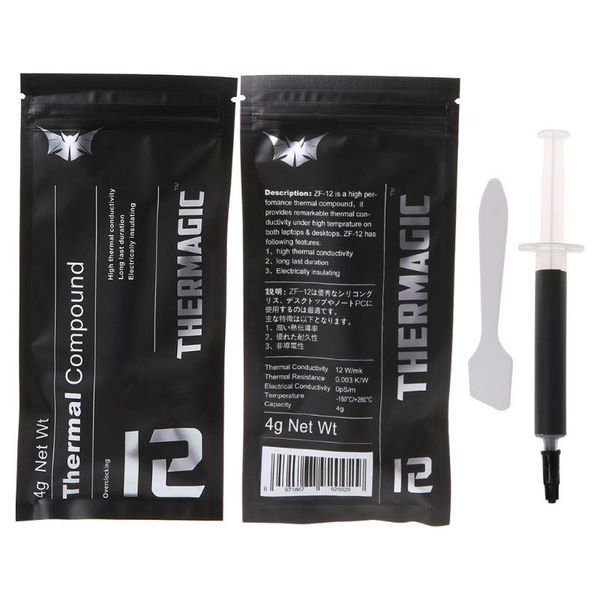 

zf-12 12w/ high performance thermal conductive grease paste amd intel processor cpu gpu cooler cooling fan compound heatsink fans & coolin c