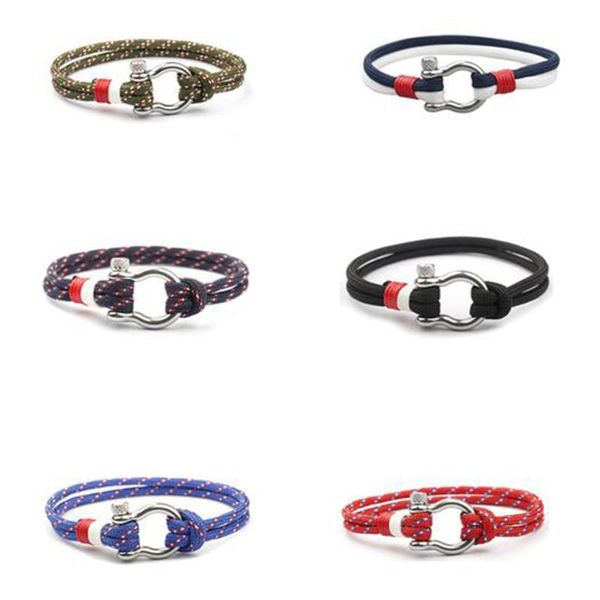 

charm bracelets mens bracelet set adjustable braided umbrella rope for minimalist male cool biker jewelry gift 2021, Golden;silver