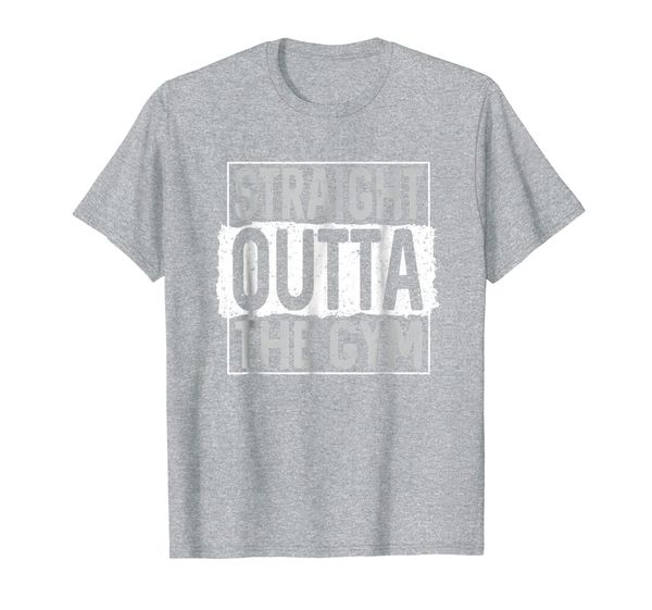 

straight outta gym workout sweet activated t-shirt, White;black