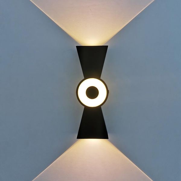 

wall lamps for living room 6w 90-260v modern horn style aluminum outdoor garden corridor bedroom decorative led lights lamp
